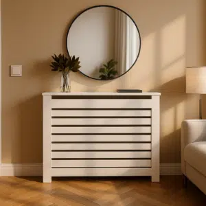 Cubreradiadores modernos blancos de diseño elegante para decoración del hogar